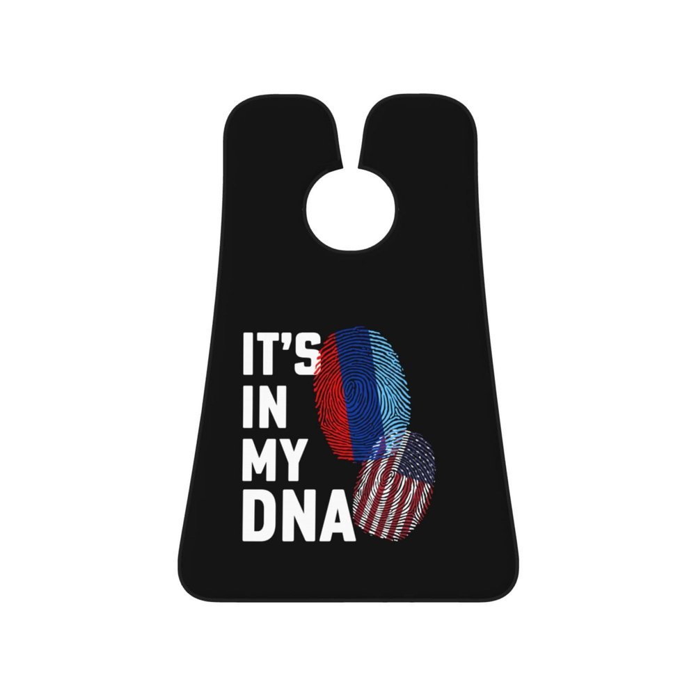 ZKLCRYTR Luhansk People's Republic It's in My DNA Men's Beard Bib Apron Waterproof Smooth Surface Beard Apron Durable Foldable Beard Hair Men's Gift