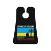 ZKLCRYTR I Stand For The Rwanda Flag And I Kneel For The Cross Men's Beard Bib Apron Waterproof Smooth Surface Beard Apron Durable Foldable Beard Hair Men's Gift view 1