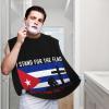 ZKLCRYTR I Stand For The Cuba Flag And I Kneel For The Cross Men's Beard Bib Apron Waterproof Smooth Surface Beard Apron Durable Foldable Beard Hair Men's Gift view 2