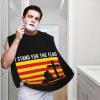 ZKLCRYTR I Stand For The Catalonia Flag And I Kneel For The Cross Men's Beard Bib Apron Waterproof Smooth Surface Beard Apron Durable Foldable Beard Hair Men's Gift view 2