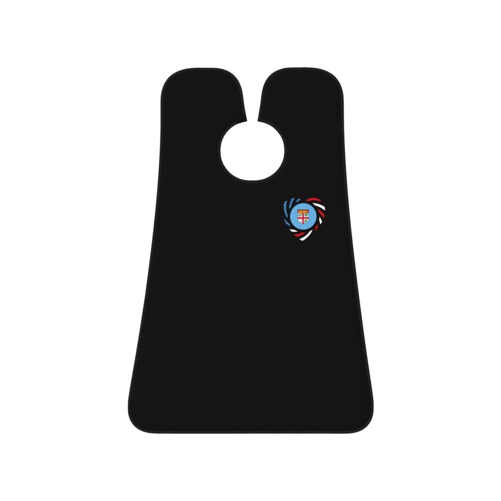 ZKLCRYTR We Heart America And Fiji Love Forever Men's Beard Bib Apron Waterproof Smooth Surface Beard Apron Durable Foldable Beard Hair Men's Gift