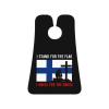 ZKLCRYTR I Stand For The Finland Flag And I Kneel For The Cross Men's Beard Bib Apron Waterproof Smooth Surface Beard Apron Durable Foldable Beard Hair Men's Gift view 1