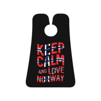 ZKLCRYTR Keep Calm And Love Norway Men's Beard Bib Apron Waterproof Smooth Surface Beard Apron Durable Foldable Beard Hair Men's Gift