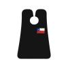 ZKLCRYTR Flag Of Chile Texture Effect Men's Beard Bib Apron Waterproof Smooth Surface Beard Apron Durable Foldable Beard Hair Men's Gift view 1
