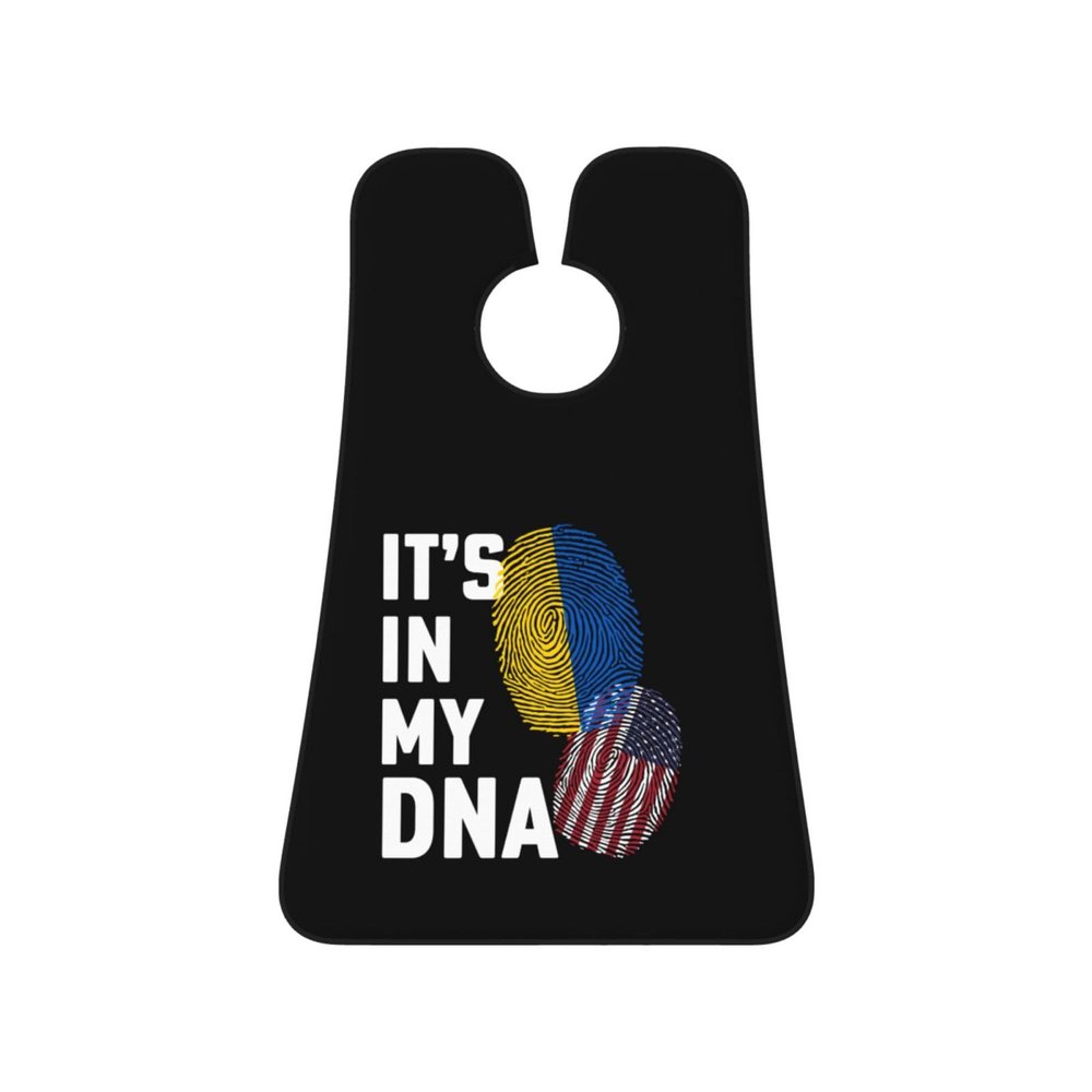 ZKLCRYTR Ukraine It's in My DNA Men's Beard Bib Apron Waterproof Smooth Surface Beard Apron Durable Foldable Beard Hair Men's Gift