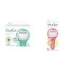 Schick Intuition Sensitive Skin Razors for Women Refills, 6 Count & Lemon Berry Breeze Razor, 1 Handle, 2 Refills view 1