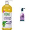 Alba Botanica 32 Oz Very Emollient Unscented Lotion and JASON 30 Fl Oz Lavender Calming Body Wash Bundle view 1
