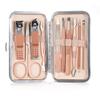 BIK Nail cutter Pedicure Scissors Set Stainless Steel Eagle Hook Portable Manicure Nail Clipper Tool Set Makeup (Color : 10pcs-pink) view 1