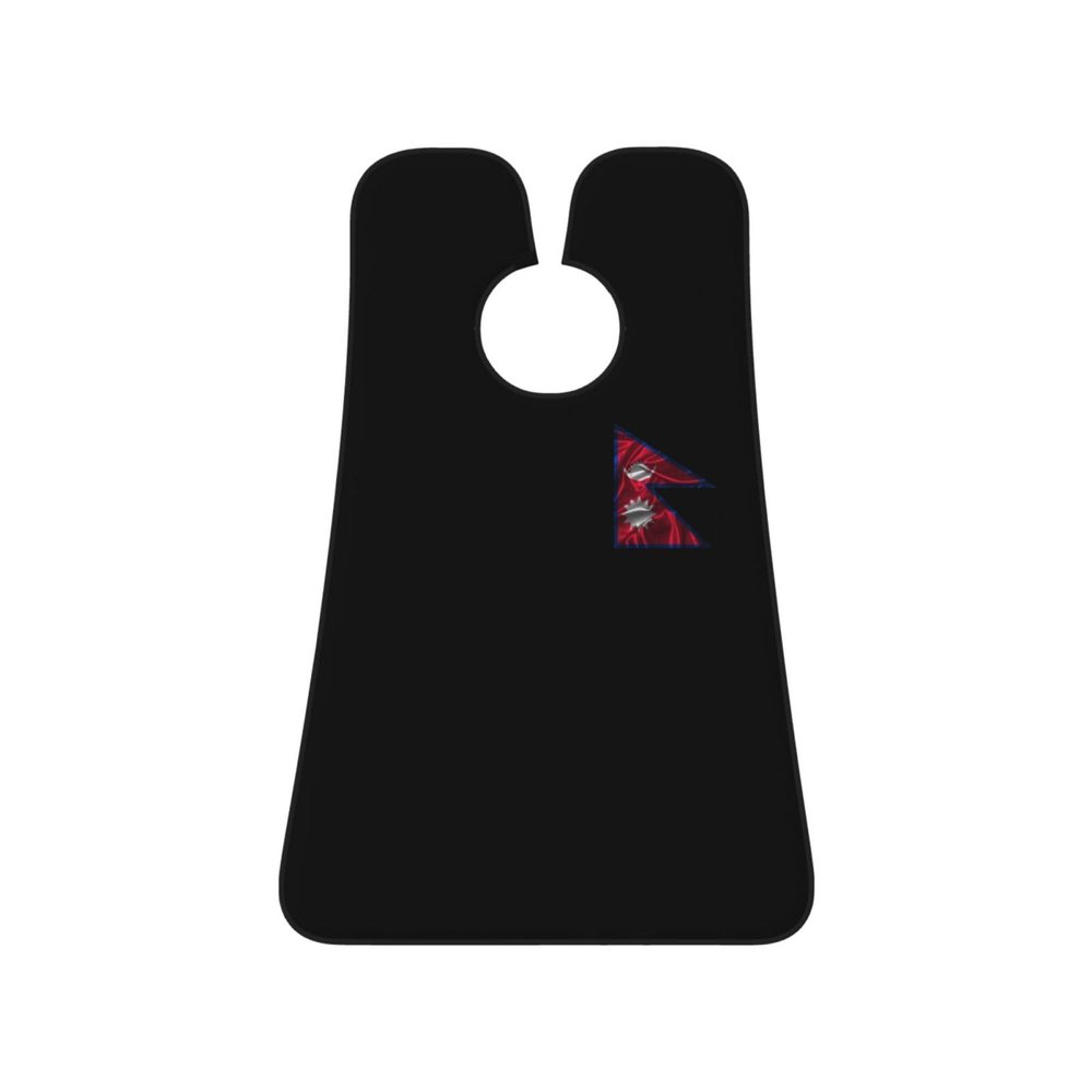 ZKLCRYTR Silk Style Flag Of Nepal Men's Beard Bib Apron Waterproof Smooth Surface Beard Apron Durable Foldable Beard Hair Men's Gift