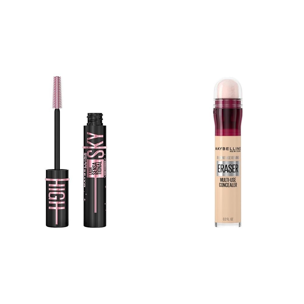 Maybelline Lash Sensational Sky High Mascara and Instant Age Rewind Concealer (1 Count Each)