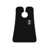 ZKLCRYTR Flag Of Barbados Men's Beard Bib Apron Waterproof Smooth Surface Beard Apron Durable Foldable Beard Hair Men's Gift view 1