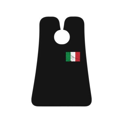 ZKLCRYTR Flag Of Italy Texture Effect Men's Beard Bib Apron Waterproof Smooth Surface Beard Apron Durable Foldable Beard Hair Men's Gift