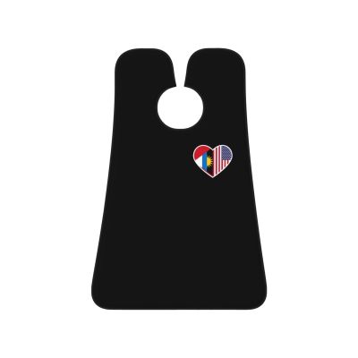 ZKLCRYTR I Love America And Antigua And Barbuda Men's Beard Bib Apron Waterproof Smooth Surface Beard Apron Durable Foldable Beard Hair Men's Gift
