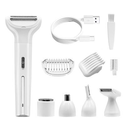 RSEHHRTE Electric Razro Shaver Trimmer for Womens 5 in 1 Painless Body Razro Facials Hair Removers Hair Removal Kit for Face Leg 5 in 1 Womens Shaver