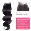 12A Body Wave Bundles With Closure Brazilian Human Hair 3 Bundles With Closure(20 22 24+20) Body Wave 100% Unprocessed Virgin Hair Bundles With 4x4 Lace Closure Free Part Natural Color view 3