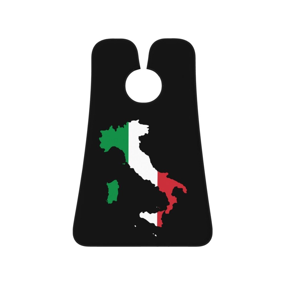 ZKLCRYTR Italy Terrain Map Men's Beard Bib Apron Waterproof Smooth Surface Beard Apron Durable Foldable Beard Hair Men's Gift