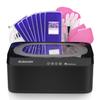 ELEGCOV Paraffin Wax Machine for Hand and Feet, 4500ml Paraffin Warmer with 8 Pack Paraffin Wax Refills, Precision Temperature Control for Reservation Paraffin Wax Bath, Fast Wax Meltdown, Black view 1