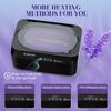 ELEGCOV Paraffin Wax Machine for Hand and Feet, 4500ml Paraffin Warmer with 8 Pack Paraffin Wax Refills, Precision Temperature Control for Reservation Paraffin Wax Bath, Fast Wax Meltdown, Black view 4