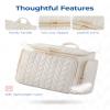 BAGSMART Travel Toiletry Bag, Large Wide-open Travel Bag for Toiletries, Makeup Cosmetic Travel Bag with Handle-Camel view 4