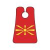 ZKLCRYTR Flag of North Macedonia Men's Beard Bib Apron Waterproof Smooth Surface Beard Apron Durable Foldable Beard Hair Men's Gift view 1
