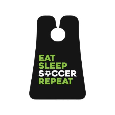 ZKLCRYTR Eat Sleep Soccer Repeat Men's Beard Bib Apron Waterproof Smooth Surface Beard Apron Durable Foldable Beard Hair Men's Gift