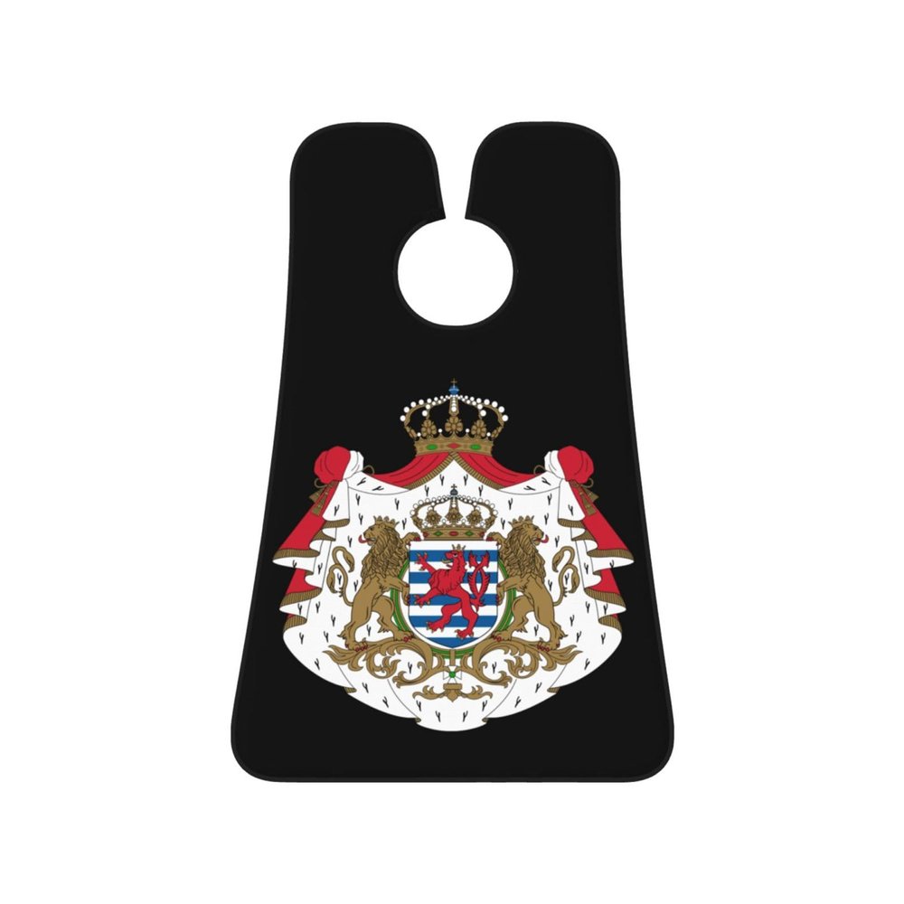 ZKLCRYTR Coat of arms of Luxembourg Men's Beard Bib Apron Waterproof Smooth Surface Beard Apron Durable Foldable Beard Hair Men's Gift