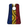 ZKLCRYTR Silk Style Flag Of Romania Men's Beard Bib Apron Waterproof Smooth Surface Beard Apron Durable Foldable Beard Hair Men's Gift view 1