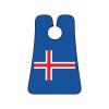 ZKLCRYTR Flag of Iceland Men's Beard Bib Apron Waterproof Smooth Surface Beard Apron Durable Foldable Beard Hair Men's Gift view 1