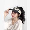 WUODHTW baseball cap women curly wigs long curly wavy hair wigs Sun Hat ponytail wig Golf cap corn whiskers wool wig view 2
