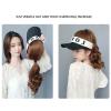 WUODHTW baseball cap women curly wigs long curly wavy hair wigs Sun Hat ponytail wig Golf cap corn whiskers wool wig view 4