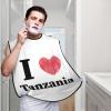 ZKLCRYTR I Love Tanzania Men's Beard Bib Apron Waterproof Smooth Surface Beard Apron Durable Foldable Beard Hair Men's Gift view 2