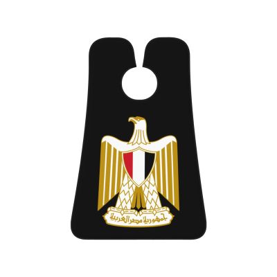 ZKLCRYTR Coat of arms of Egypt Official Men's Beard Bib Apron Waterproof Smooth Surface Beard Apron Durable Foldable Beard Hair Men's Gift
