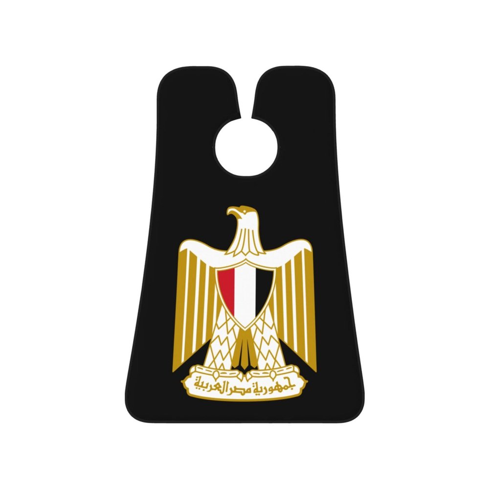 ZKLCRYTR Coat of arms of Egypt Official Men's Beard Bib Apron Waterproof Smooth Surface Beard Apron Durable Foldable Beard Hair Men's Gift