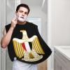 ZKLCRYTR Coat of arms of Egypt Official Men's Beard Bib Apron Waterproof Smooth Surface Beard Apron Durable Foldable Beard Hair Men's Gift view 2