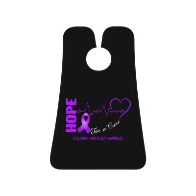 ZKLCRYTR Hope For A Cure Childhood Hemiplegia Awareness Men's Beard Bib Apron Waterproof Smooth Surface Beard Apron Durable Foldable Beard Hair Men's Gift