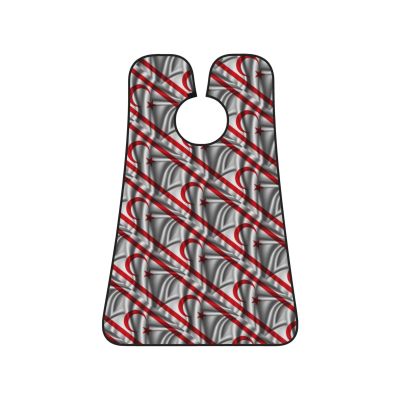 ZKLCRYTR Silk Style Flag Of The Turkish Republic Of Northern Cyprus Men's Beard Bib Apron Waterproof Smooth Surface Beard Apron Durable Foldable Beard Hair Men's Gift