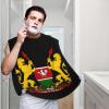 ZKLCRYTR Alternate Coat of arms of Kenya Men's Beard Bib Apron Waterproof Smooth Surface Beard Apron Durable Foldable Beard Hair Men's Gift view 2