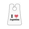 ZKLCRYTR I Love Argentina Men's Beard Bib Apron Waterproof Smooth Surface Beard Apron Durable Foldable Beard Hair Men's Gift view 1