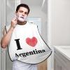 ZKLCRYTR I Love Argentina Men's Beard Bib Apron Waterproof Smooth Surface Beard Apron Durable Foldable Beard Hair Men's Gift view 2