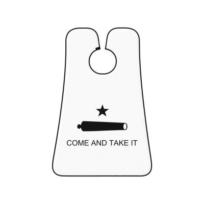ZKLCRYTR Texas Flag Come and Take It Men's Beard Bib Apron Waterproof Smooth Surface Beard Apron Durable Foldable Beard Hair Men's Gift