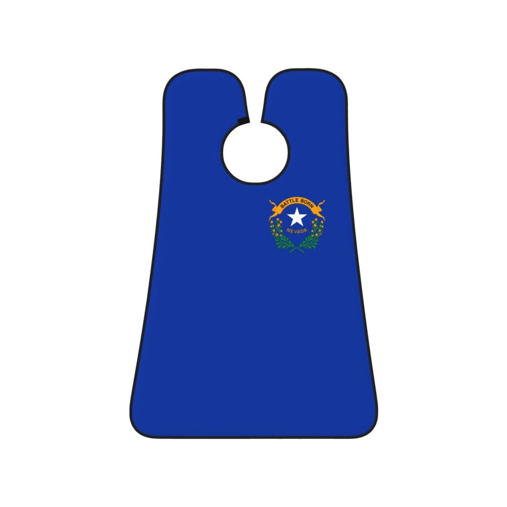 ZKLCRYTR Flag of Nevada Men's Beard Bib Apron Waterproof Smooth Surface Beard Apron Durable Foldable Beard Hair Men's Gift