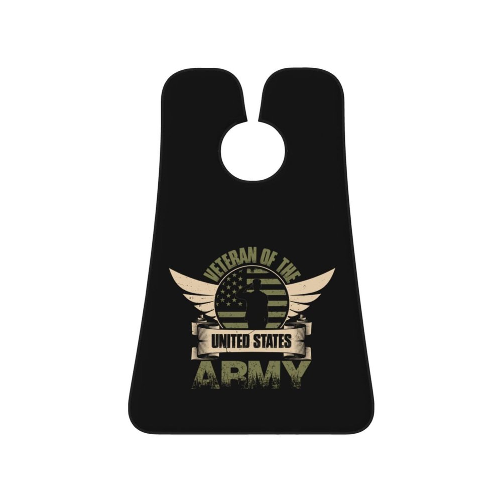 ZKLCRYTR Veteran Men's Beard Bib Apron Waterproof Smooth Surface Beard Apron Durable Foldable Beard Hair Men's Gift
