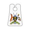 ZKLCRYTR Coat of arms of Uganda Men's Beard Bib Apron Waterproof Smooth Surface Beard Apron Durable Foldable Beard Hair Men's Gift view 1