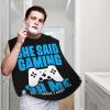ZKLCRYTR She Said Gaming Or Me Sometimes I Miss Her Men's Beard Bib Apron Waterproof Smooth Surface Beard Apron Durable Foldable Beard Hair Men's Gift view 2