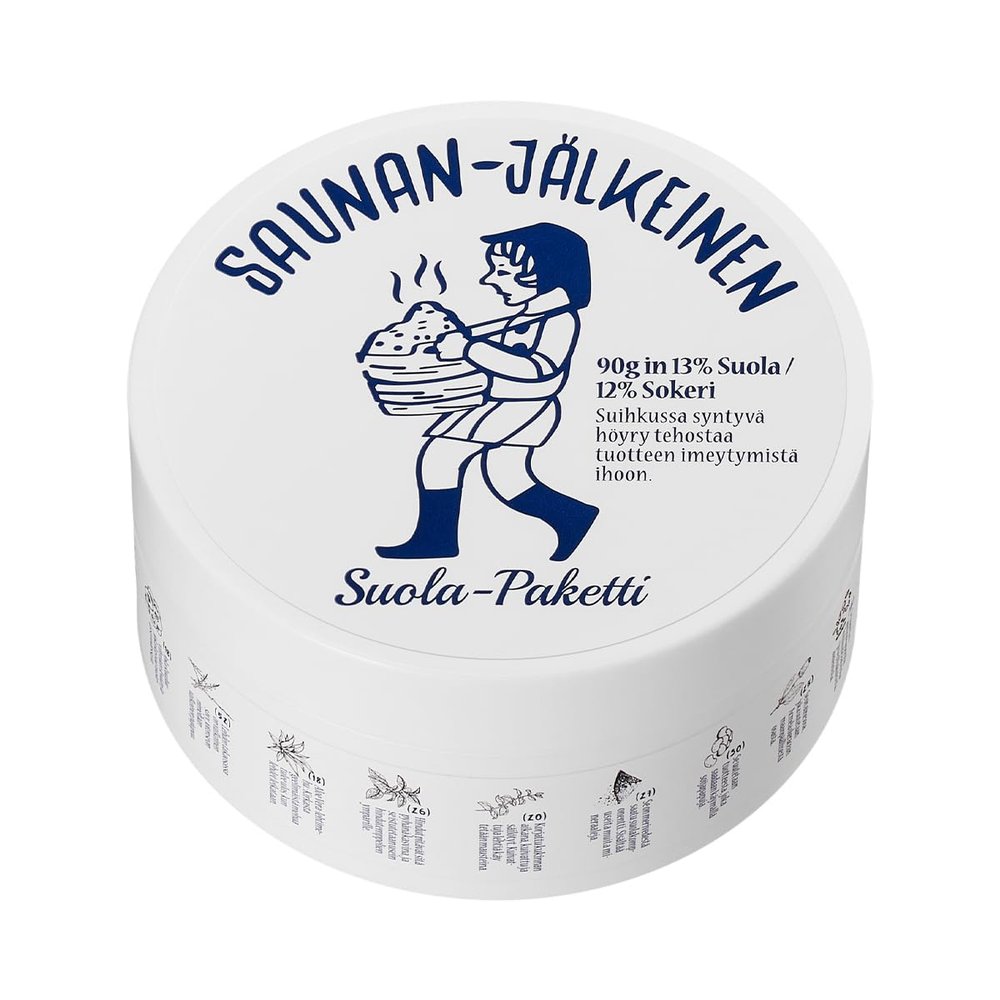 Torhop Saunan Heating Salt Mask(3.17 oz) - Top Finnish Sea Sauna Salt Mask for better skin. Healing dead skin cells and effective pore reducer. No more blackheads.