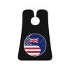 ZKLCRYTR Yin Yang Flag Combination Of America And New Zealand Men's Beard Bib Apron Waterproof Smooth Surface Beard Apron Durable Foldable Beard Hair Men's Gift view 1