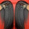 10-34 Inches Brown Kinky Straight Wig Natural Soft Straight Human Hair Wigs For Women Wigs view 1