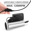 Upgraded Electric Callus Remover for Feet 1200rpm, Adjustable Speed Professional Electric Foot File Pedicure Foot Sander with 60 Replaceable Sandpaper Discs for Heel Dead Skin, Silver view 2