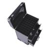 DilraTal Professional Rolling Makeup Case with Wheels, 3 Layers Cosmetic Case Rolling Makeup Case with Keys for Hairstylists Nail Tech, 14.2 * 9.1 * 22.8inch, Aluminum Alloy view 3