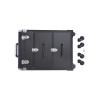 DilraTal Professional Rolling Makeup Case with Wheels, 3 Layers Cosmetic Case Rolling Makeup Case with Keys for Hairstylists Nail Tech, 14.2 * 9.1 * 22.8inch, Aluminum Alloy view 4